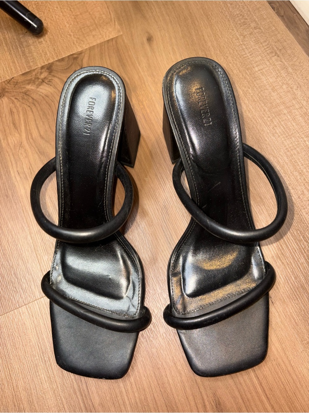 black strappy heels